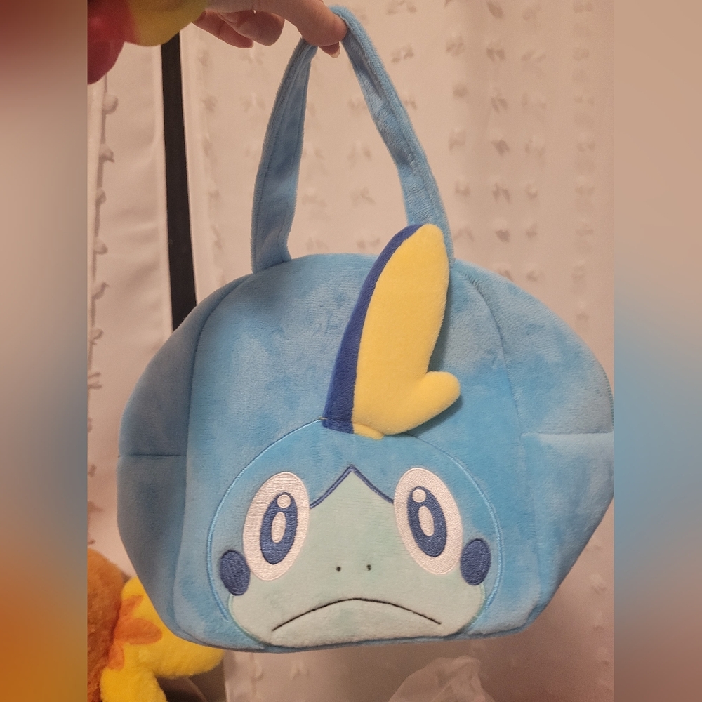 Sobble Pokemon plush bag purse unused